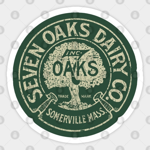 Seven Oaks Dairy Co. 1918 Sticker by JCD666